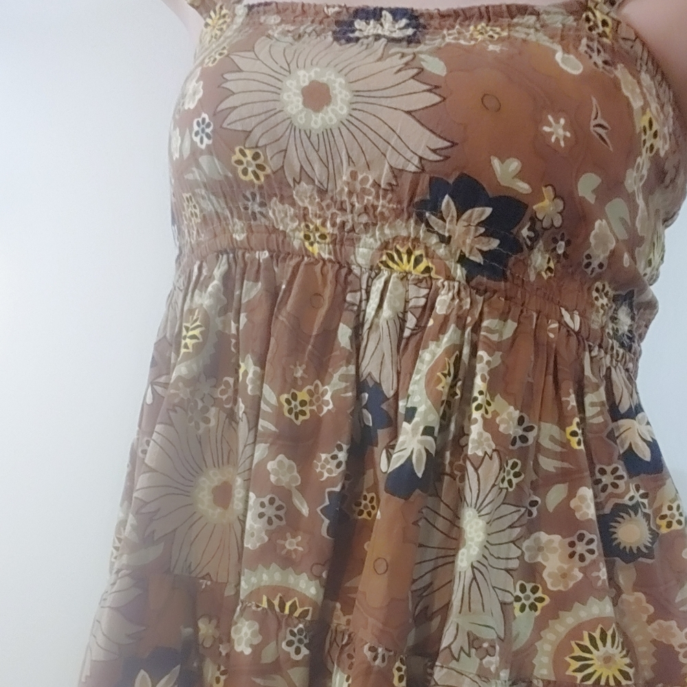 Earthy Floral Summer Dress